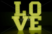 LOVE (3D z plexi LED RGB)