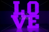 LOVE (3D z plexi LED RGB)